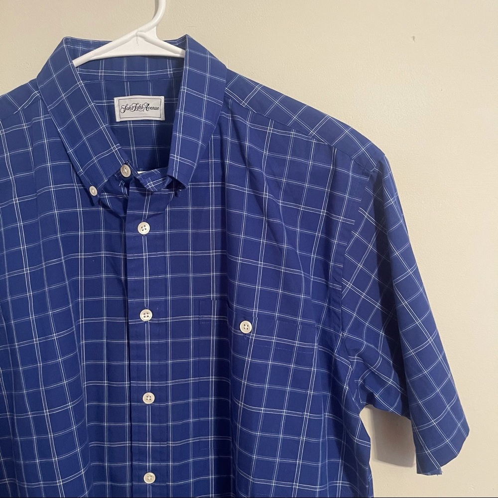 Saks 5th Avenue plaid shirt